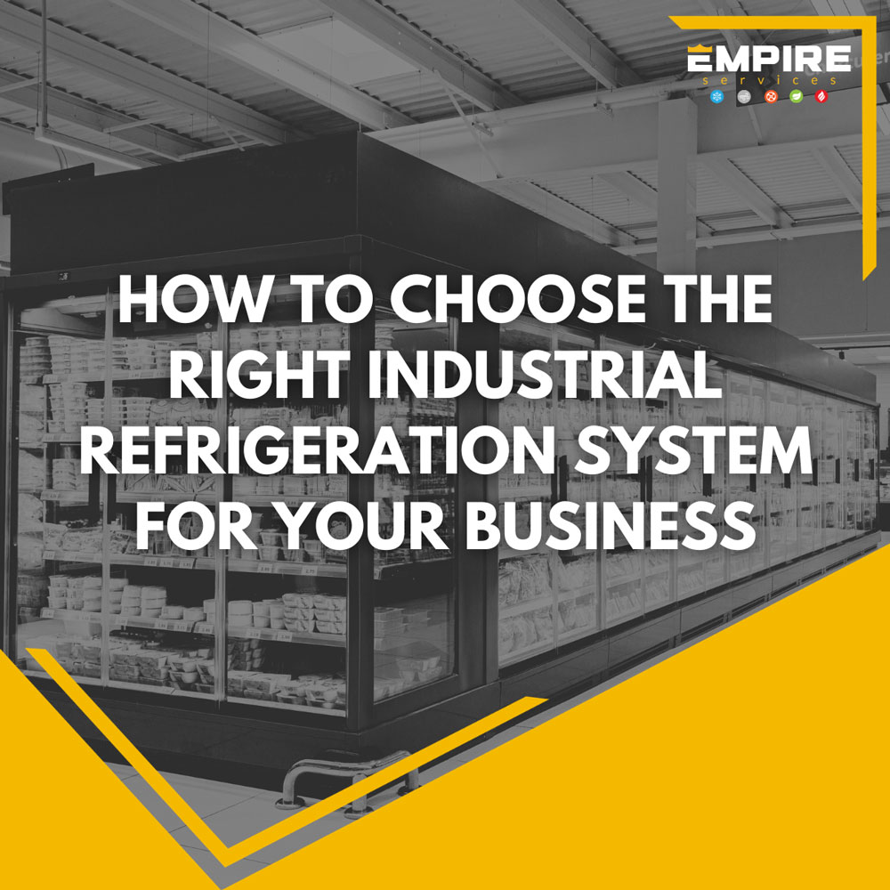 Industrial refrigeration system installation for a commercial business in Devon by Empire Services