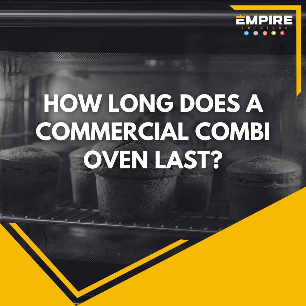 Commercial combi oven servicing and lifespan inspection in a South West commercial kitchen